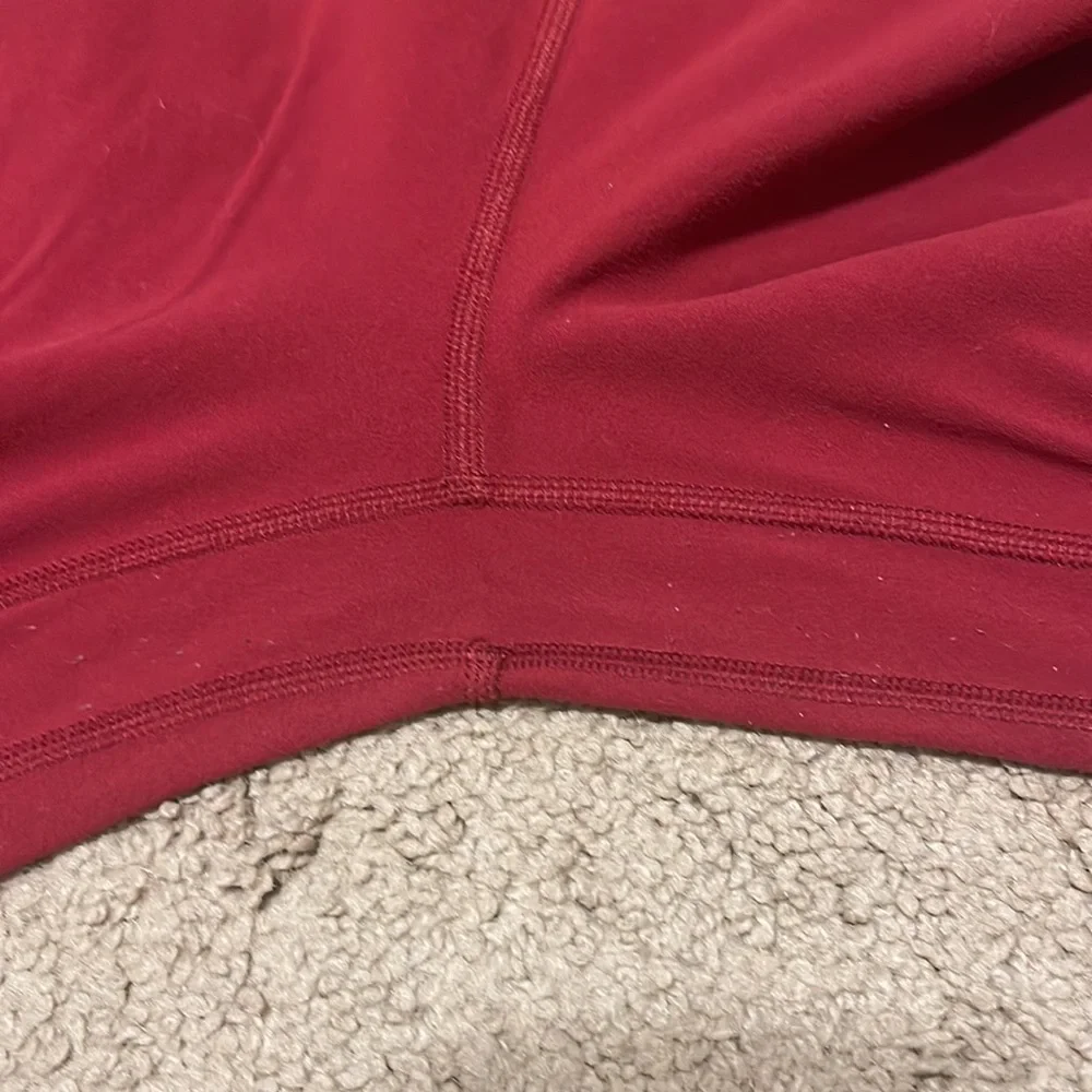 Lululemon align pants II dark sport red sz 6 25" 7/8 - Picture 5 of 5